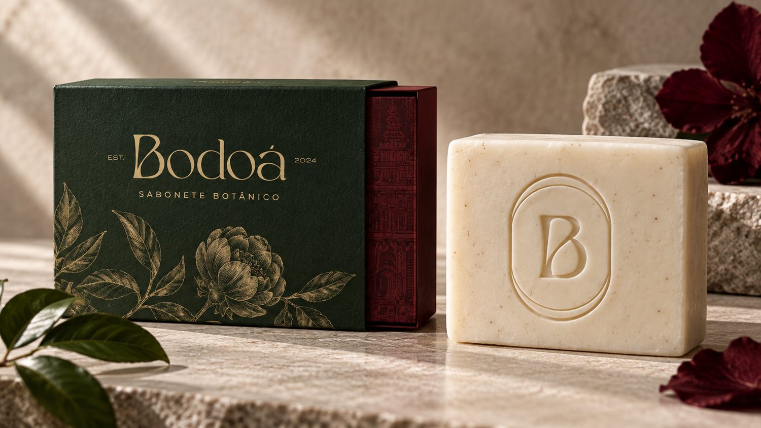 Bodoá packaging and botanical soap