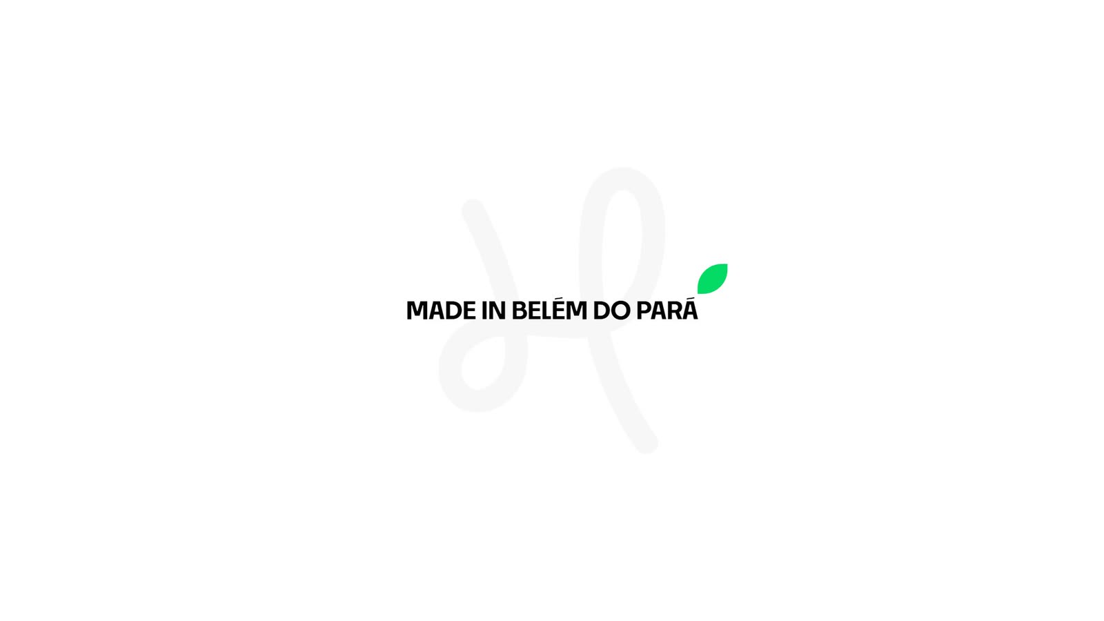 The Made in Belém do Pará seal over the H symbol