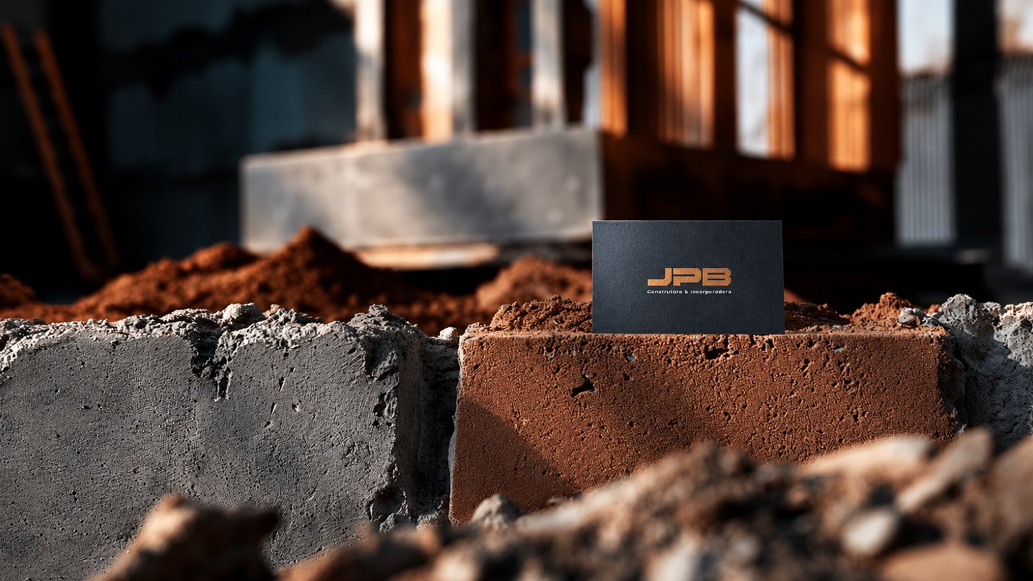 JPB card on a construction site