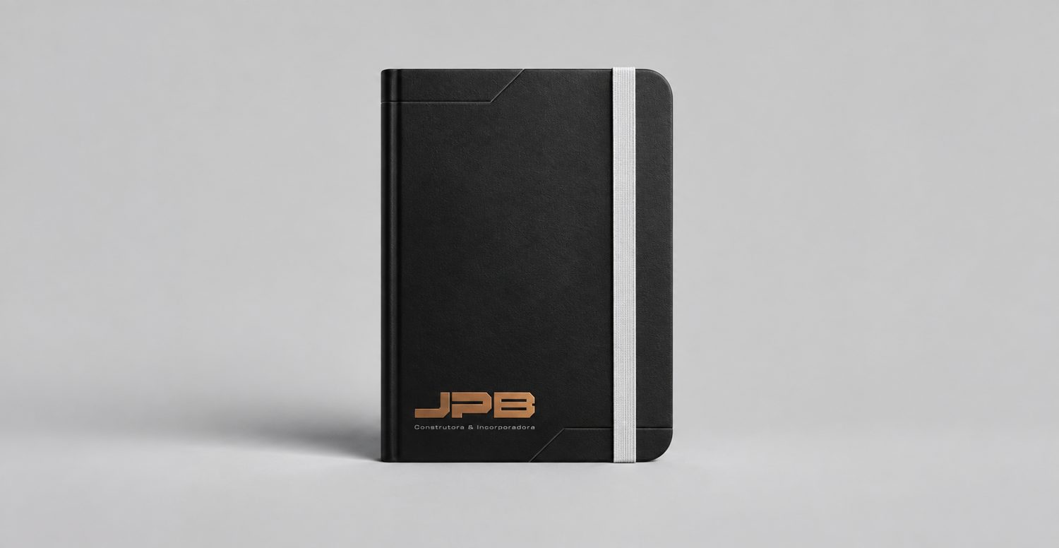 JPB notebook with the copper logo